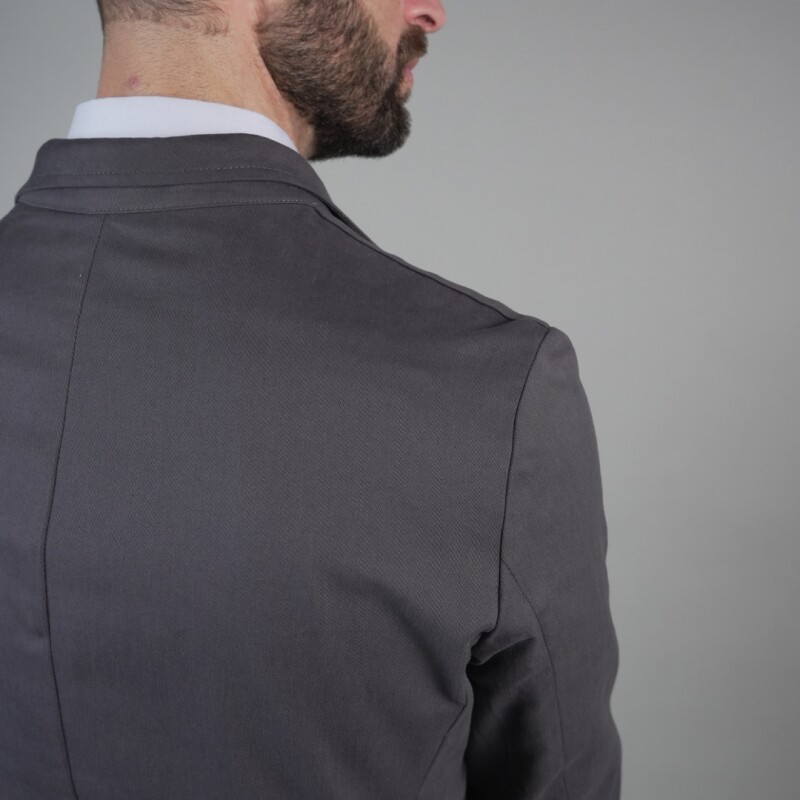 SACO GABARDINA GRIS