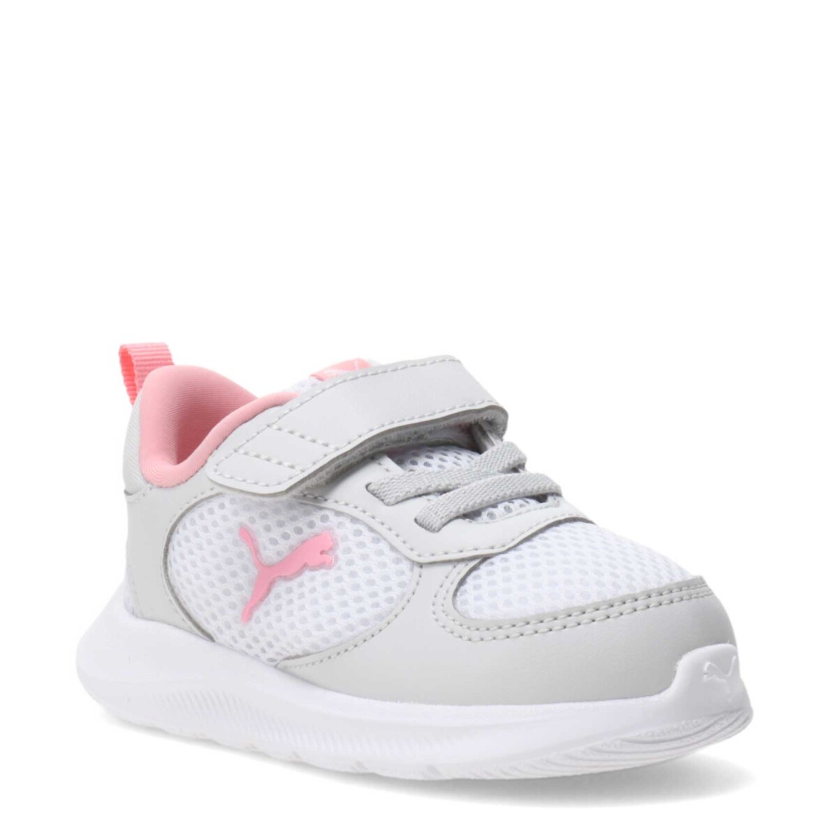 Championes Infantiles Puma Puma - Blanco - Gris - Rosa 