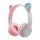 Auriculares Gato con Orejas Bluetooth Luces ROSA