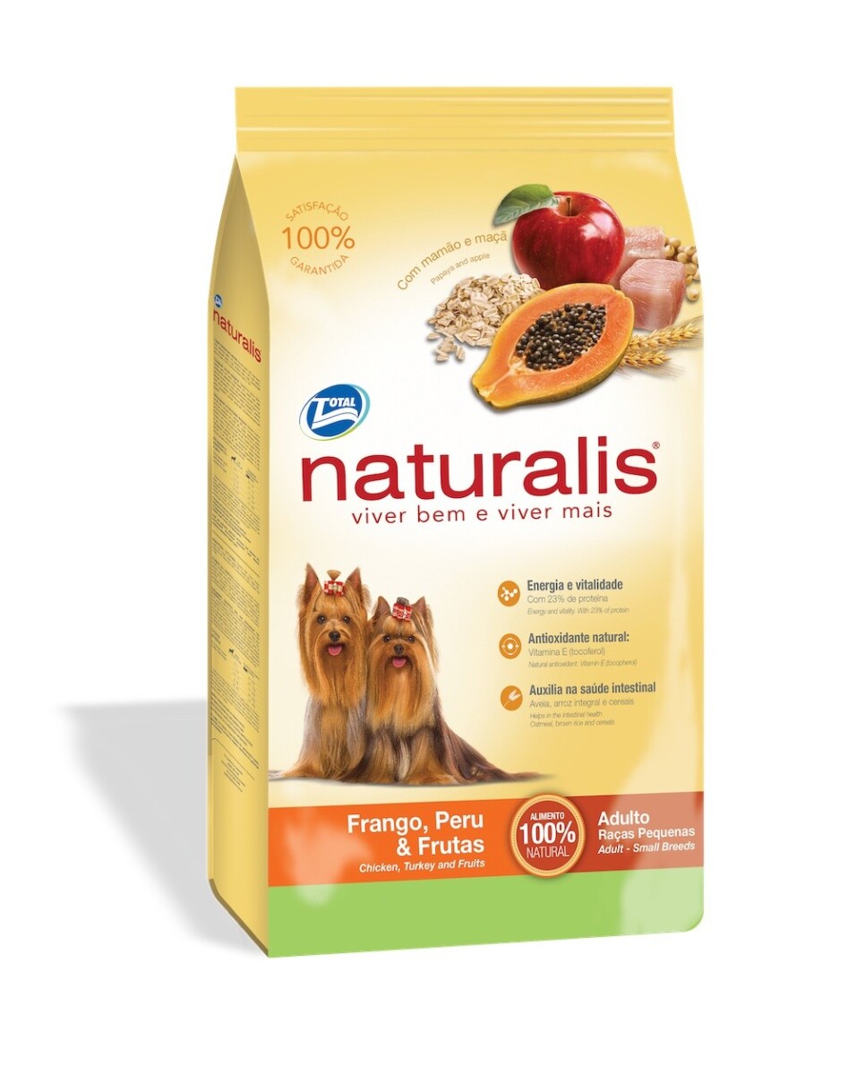 NATURALIS DOG ADULT SMALL BREED CHICKEN, TURKEY & FRUITS SB 2,5 kg. 