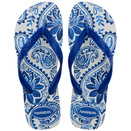 Sandalias de Mujer Havaianas Top Summer Cool Blanco - Azul