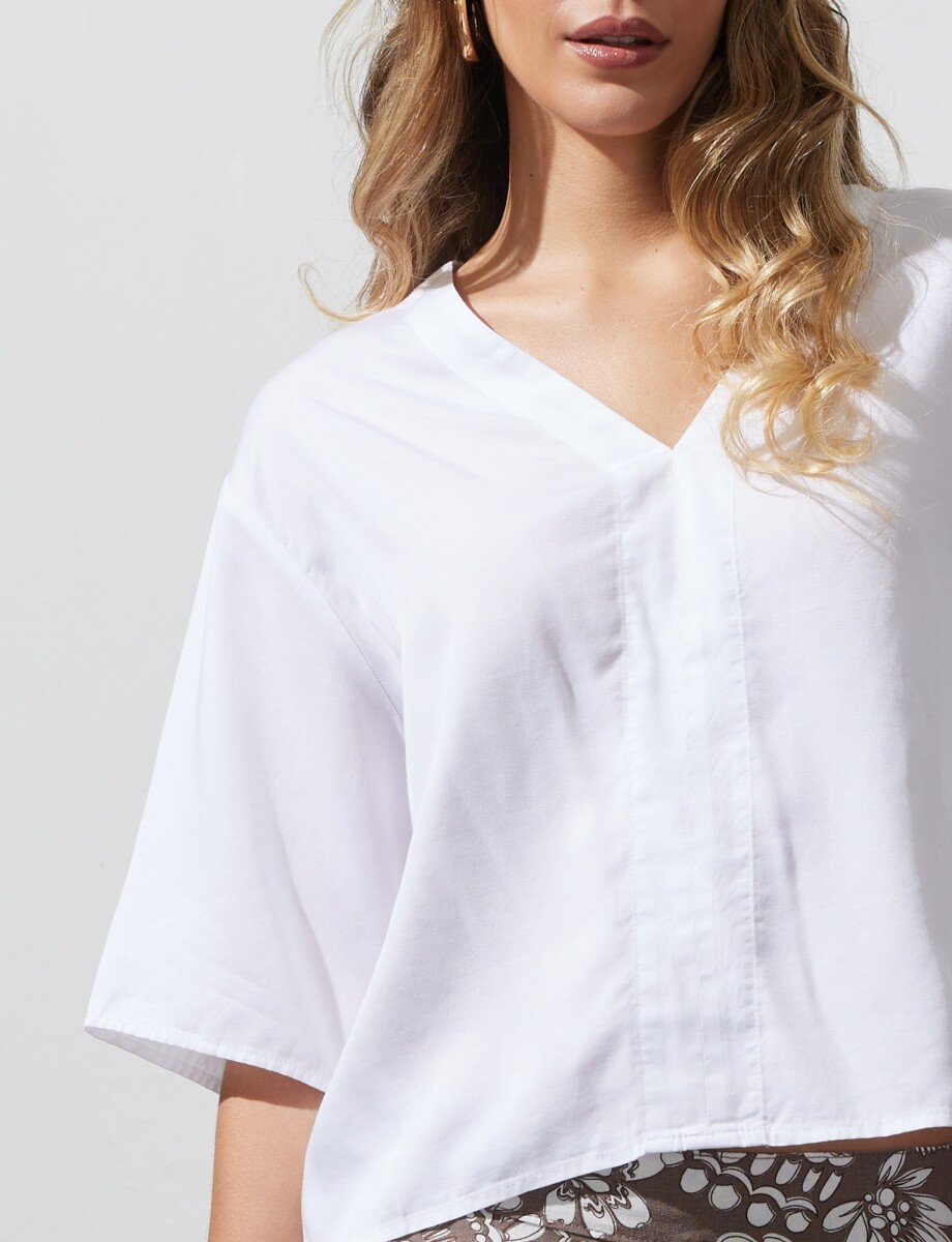 Blusa Lyocell - Blanco 