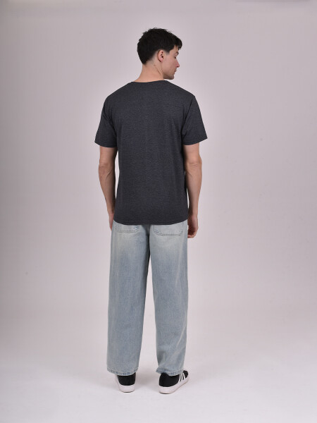 REMERA NEW YORK GRIS MELANGE O