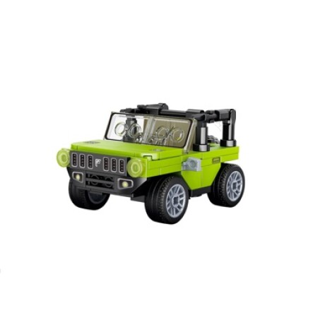 Juguete Bloques Jeep verde