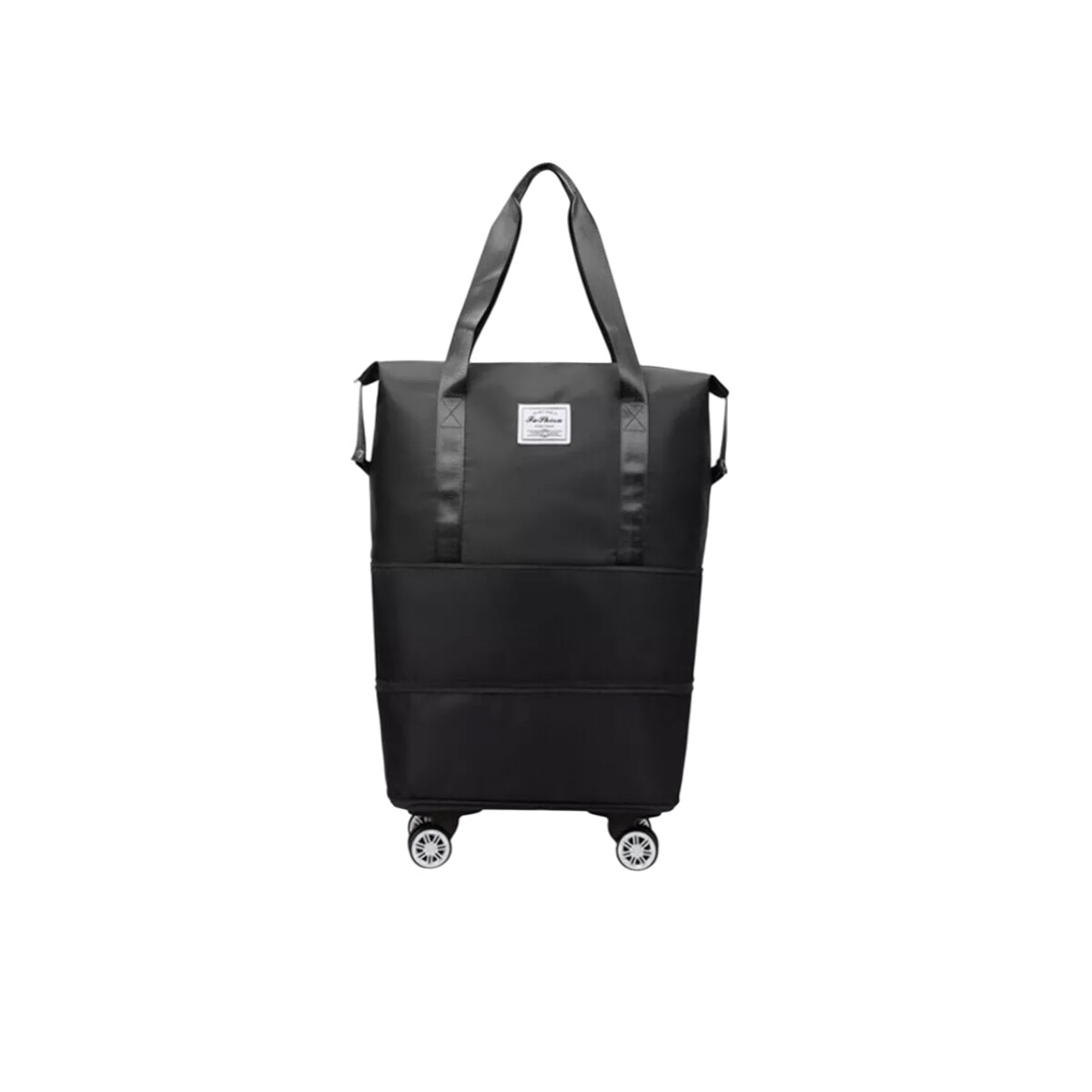 Bolsa Plegable Con Rueditas Para Viaje - Negro 