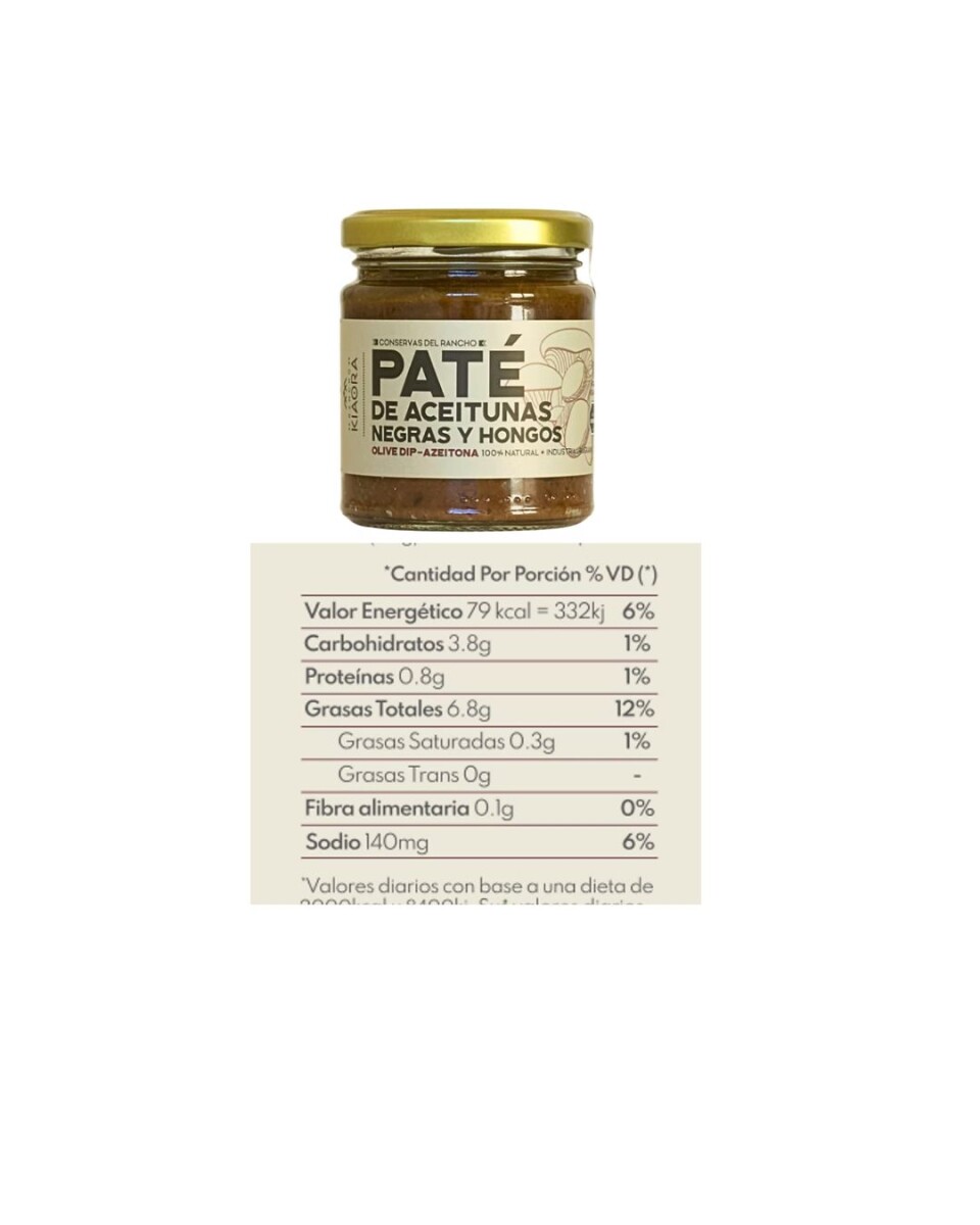 PATÉ DE ACEITUNAS NEGRAS HONGOS 175GRS 