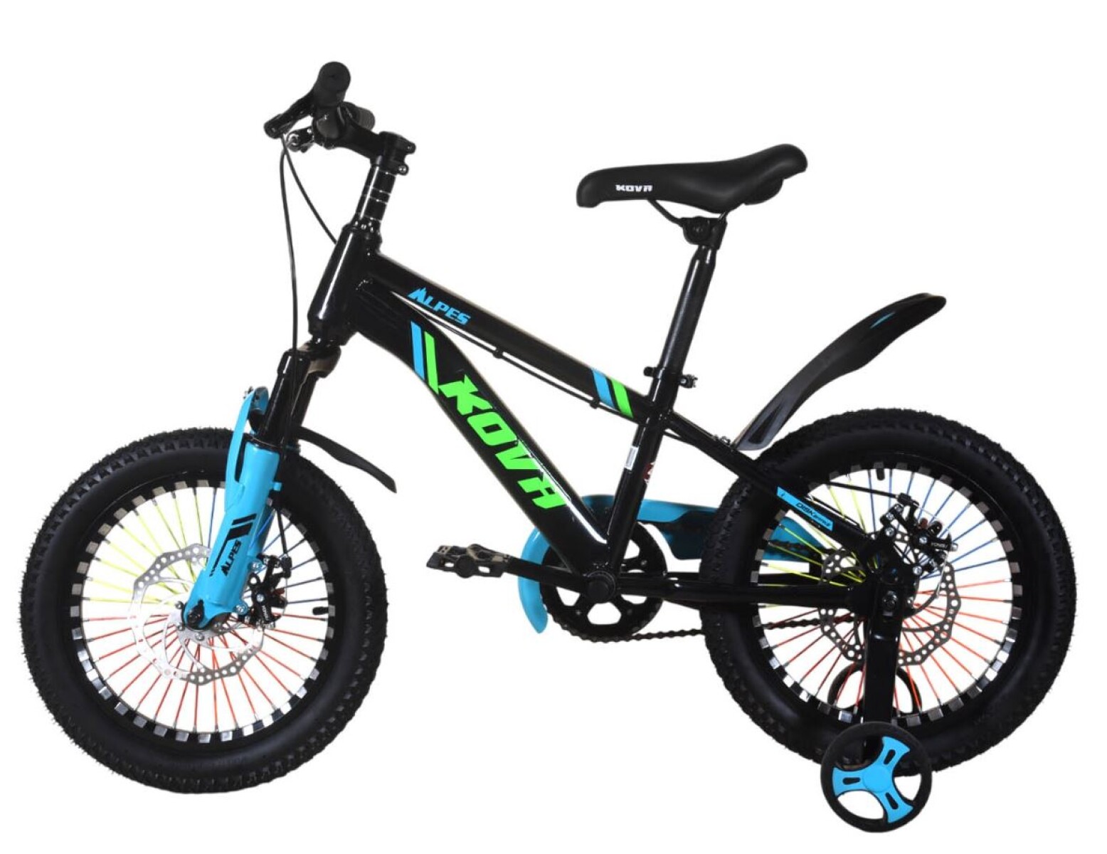 Bicicleta Kova Alpes R16 2.0 Con Freno de Disco Negra 