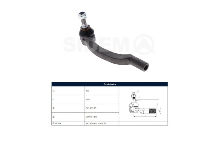 Puntero Fiat Ducato, Peug Boxer 06-25 Izq Puntero Fiat Ducato, Peug Boxer 06-25 Izq