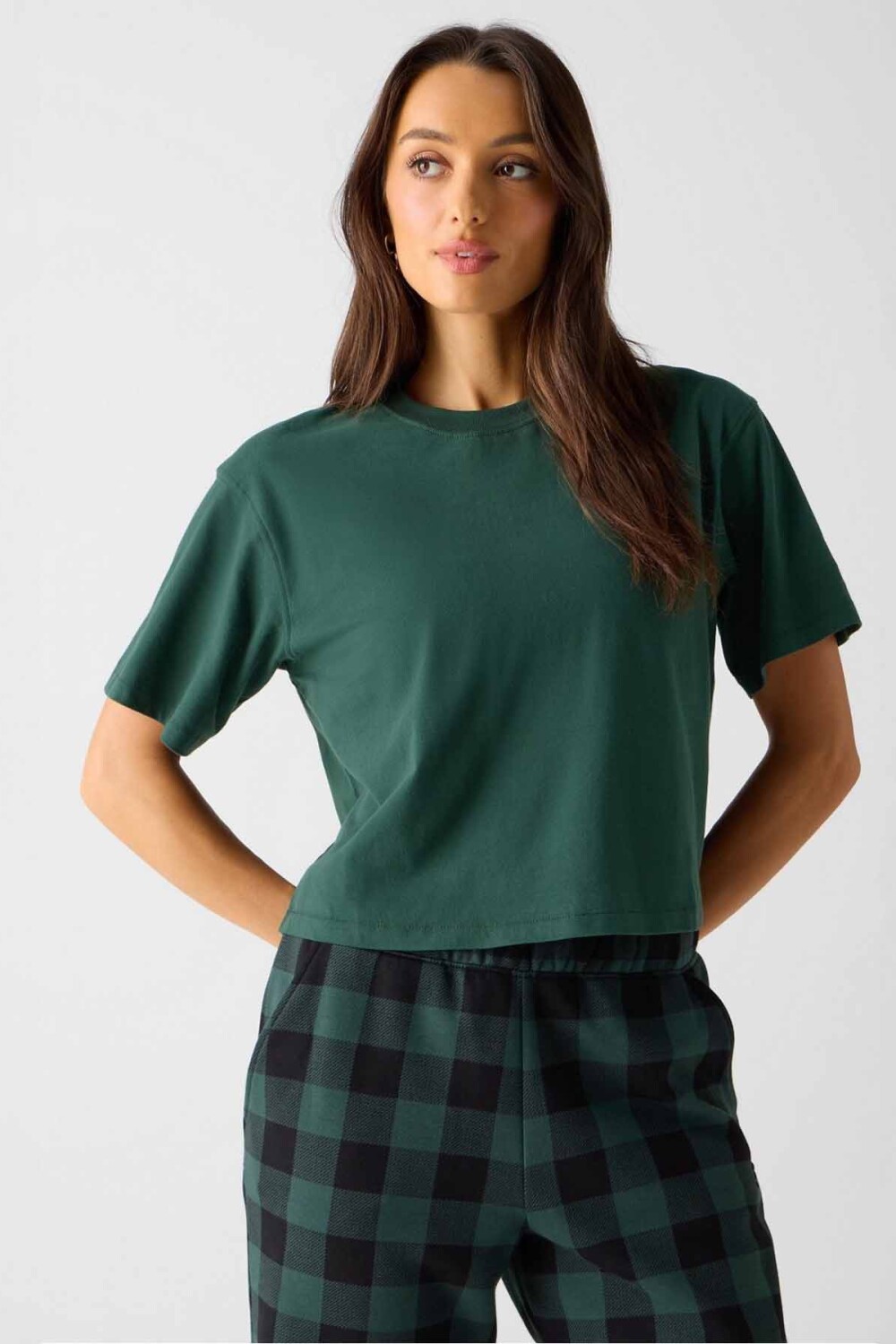Top Training 100% Cotton Boxy Tee Mujer Everpine