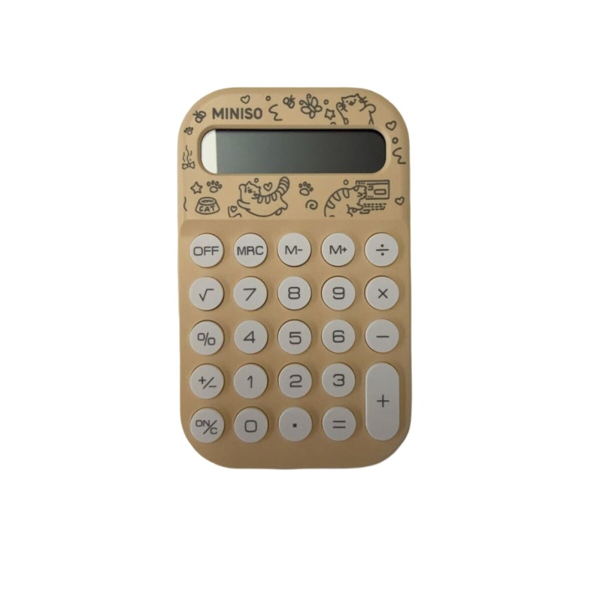 Calculadora gatito - amarillo 