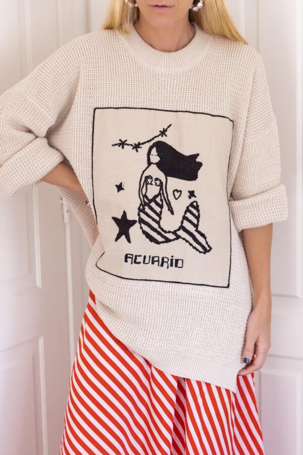 Sweater Acuario Crudo