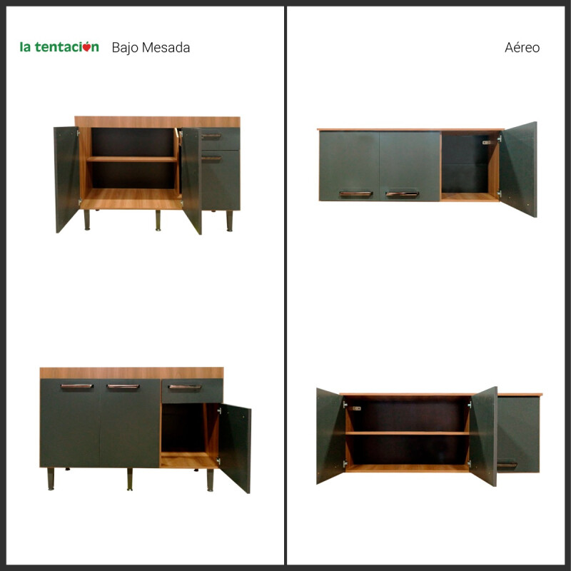 Mueble Cocina Bajo Mesada Aéreo 120 Cm Calidad Premium® Ltc Mueble Cocina Bajo Mesada Aéreo 120 Cm Calidad Premium® Ltc