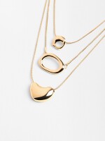 Set De Collares Con Colgantes dorado