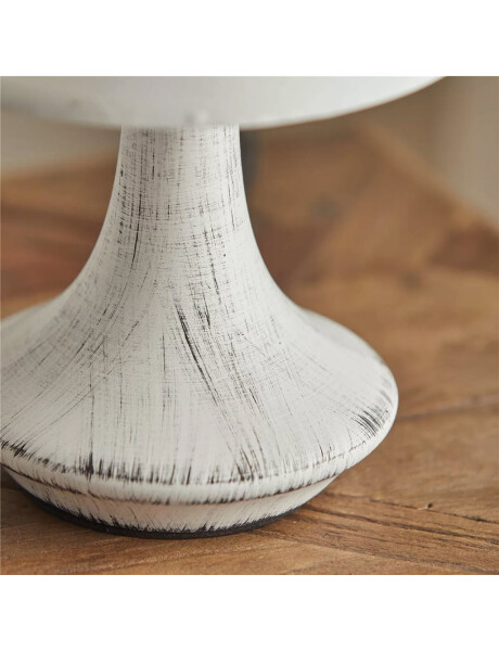 LAMPARA DE MESA BASE PORCELANA 16X16X30CM BLANCO LAMPARA DE MESA BASE PORCELANA 16X16X30CM BLANCO