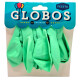 Globos X10 Tamaño R12 Verde Pastel