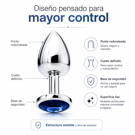 Combo Plug Dilatador + Gel Intimo Kit Zona Anal Medium