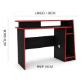ESCRITORIO GAMER EVOLUTION - NEGRO Y ROJO ESCRITORIO GAMER EVOLUTION - NEGRO Y ROJO