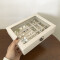 Alhajero c/tapa de vidrio Beige