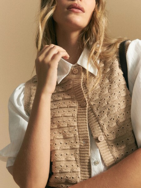 CHALECO ALLIE OBIDOS BEIGE