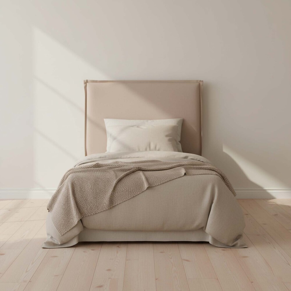 RESPALDO 1 PLAZA TELA NATURAL-BEIGE ZOE