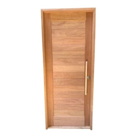 PUERTA EXTERIOR DE CEDRO 2,05 X 0,84 CON BARROTE - IZQUIERDA PUERTA EXTERIOR DE CEDRO 2,05 X 0,84 CON BARROTE - IZQUIERDA