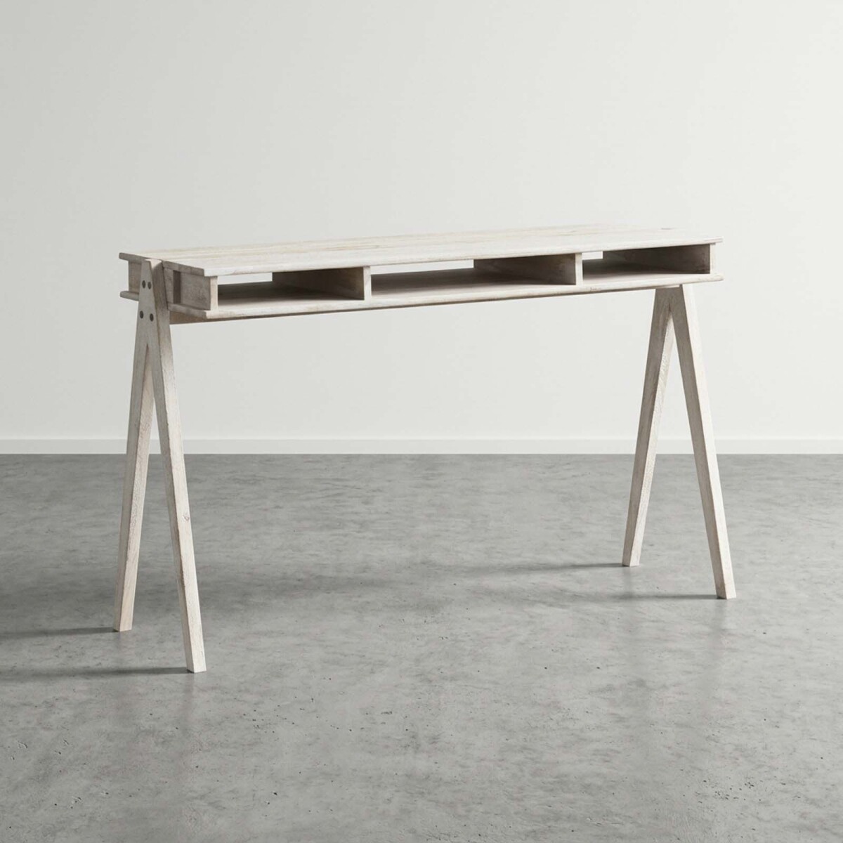 ESCRITORIO - MADERA-ACACIA BLANCO CUBBIE 