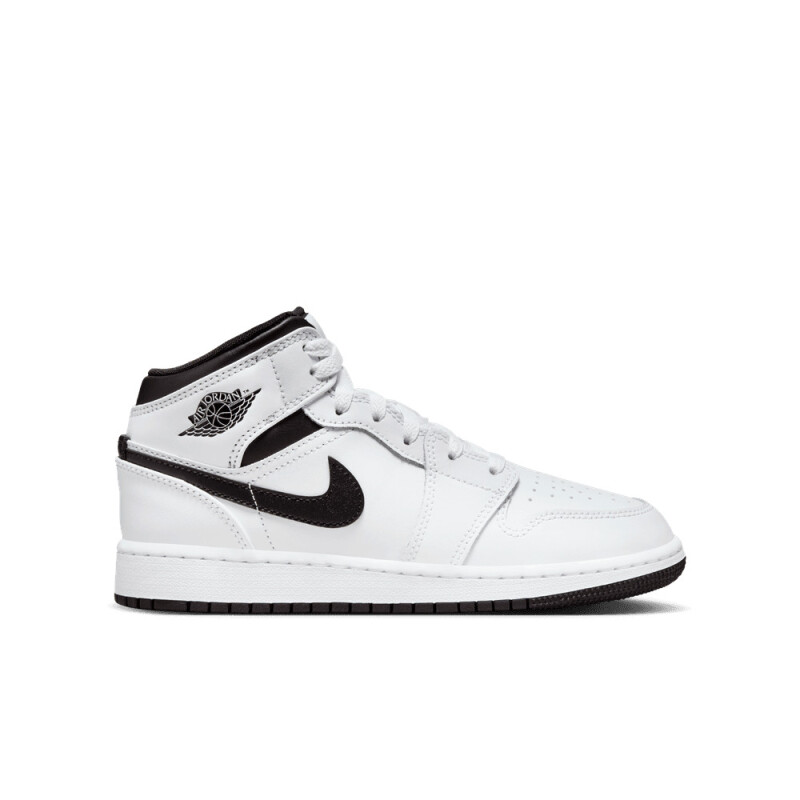 Zapatillas Air Jordan 1 Mid de Niño Blanco