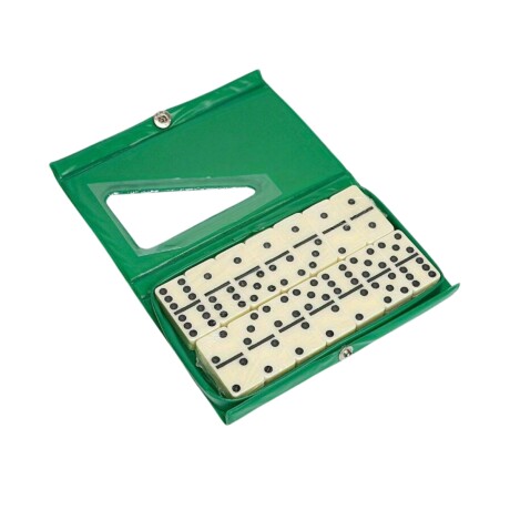 Juego de Mesa Domino Clásico con Estuche VERDE