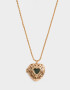 Bijouterie Set Bañada en Oro Set De Cadena Con Relicario Y Piedras - Dorado