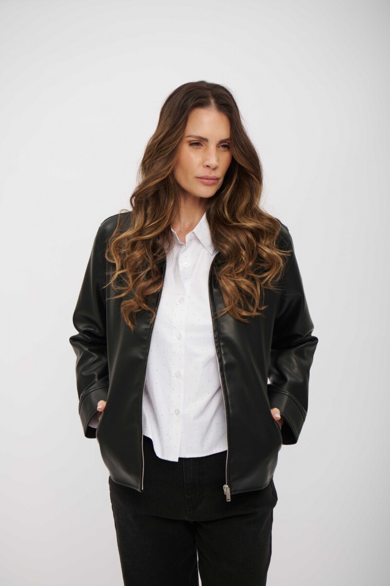 CAMPERA CUERINA NIRIA NEGRO