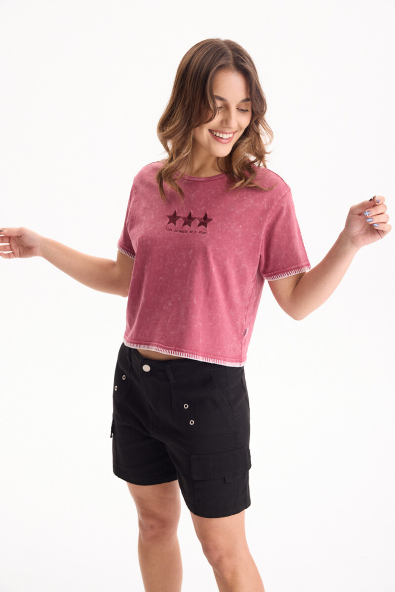 Remera Starlight Bordeaux