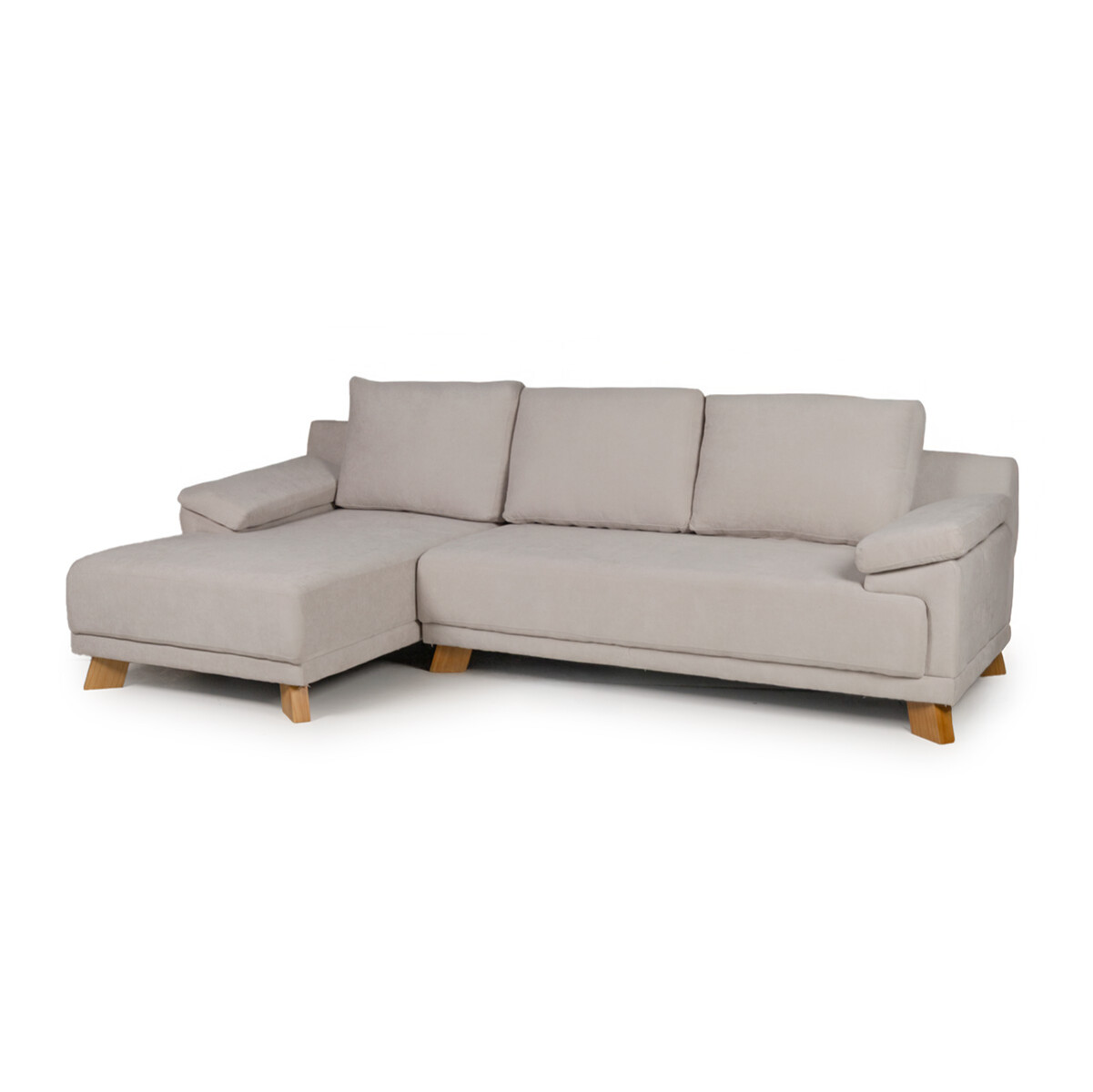 Rinconera Adalia - Tela Microfibra - Chaise izquierdo - 9248 (Beige) 