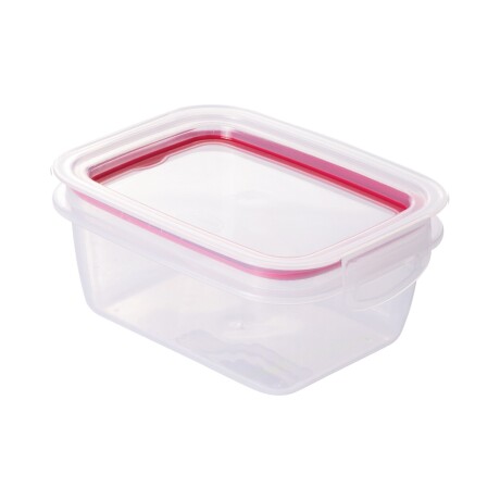 Recipiente rectangular con tapa hermética Plasutil 550ml Rojo
