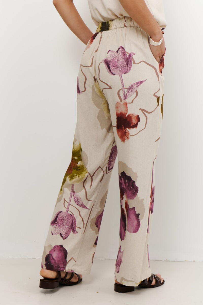 PANTALON LINO TULIP VERDE