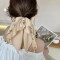 Colita Para Cabello Tipo Pañuelo Crema