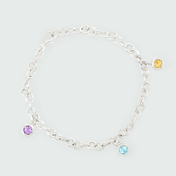 Pulsera Nina de plata925 con piedras semipreciosas Pulsera Nina de plata925 con piedras semipreciosas
