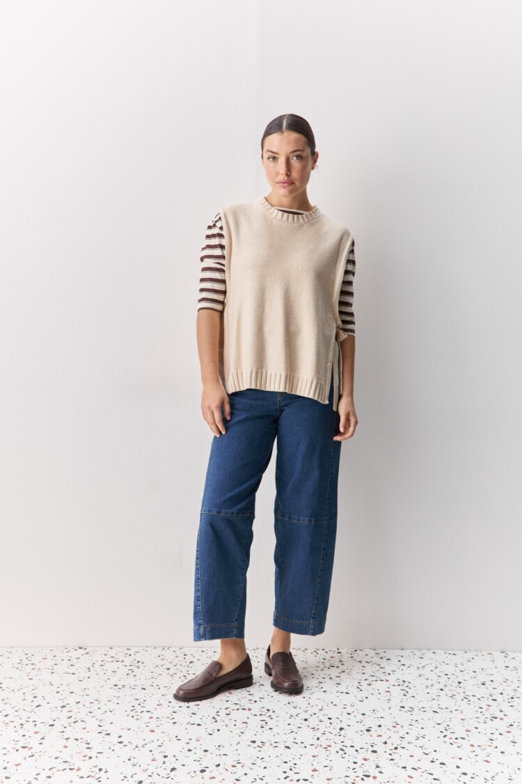 CHALECO TILA Beige Claro