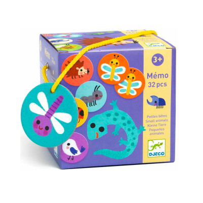 Mémo Juego de memoria Pequeños animales Djeco Mémo Juego de memoria Pequeños animales Djeco