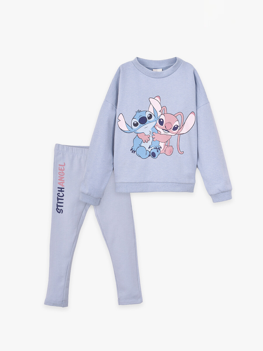 CONJUNTO STITCH AND ANGEL - CELESTE 