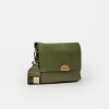 Morral Olivia en cuero graneado Verde