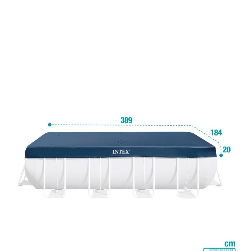 INTEX COBERTOR LONA PARA PISCINA ESTRUCTURAL 4.0 X 2.0 METROS Intex Cobertor Lona Para Piscina Estructural 4.0 X 2.0 Metros