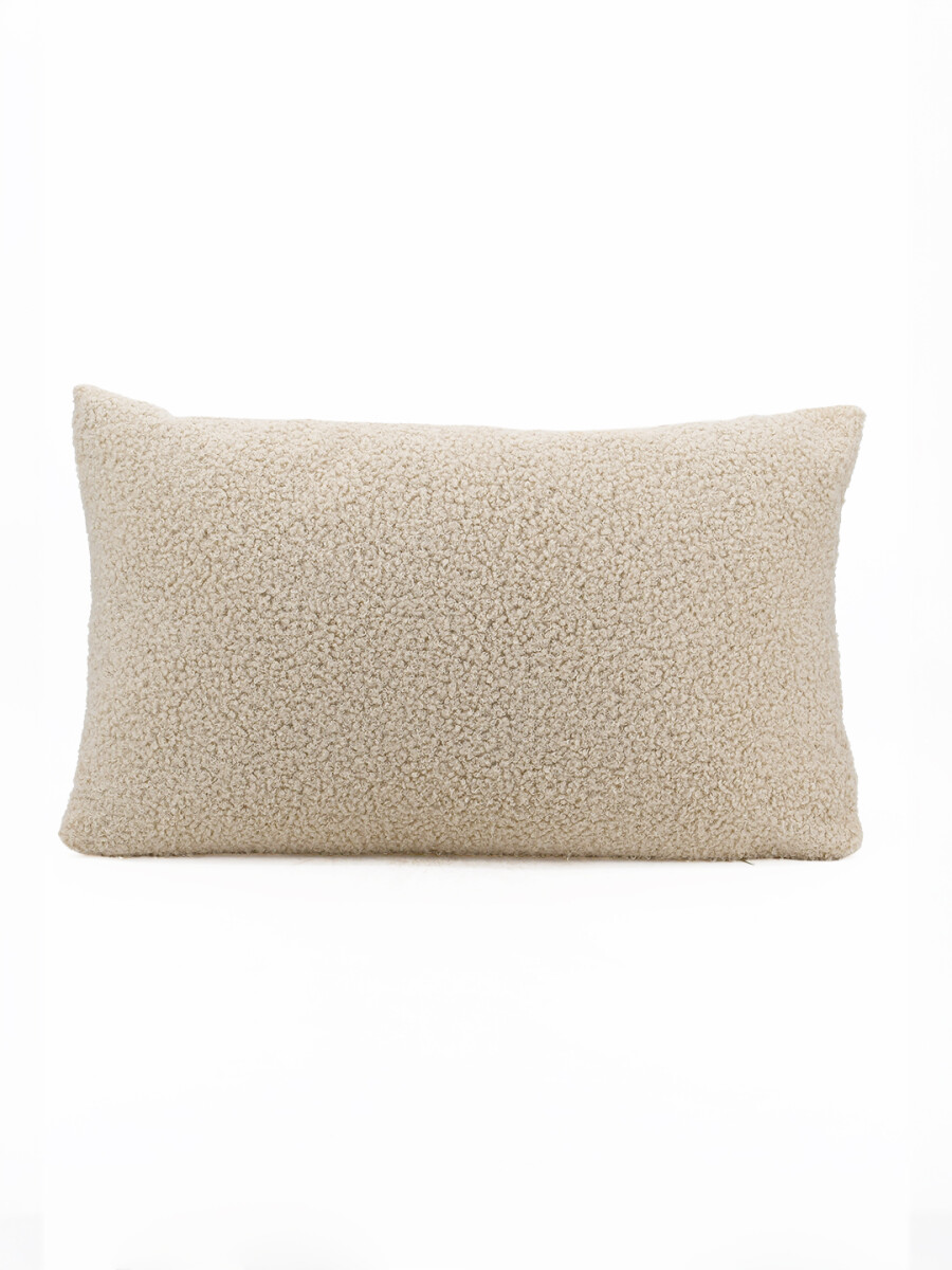 FUNDA DE ALMOHADON TEDDY - NATURAL 