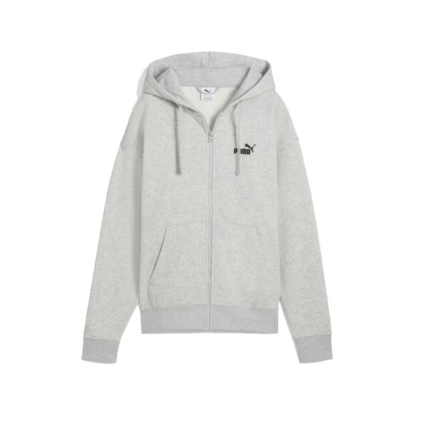 ESS SMALL COMFORT FULL ZIP HOODIE - PUMA GRIS