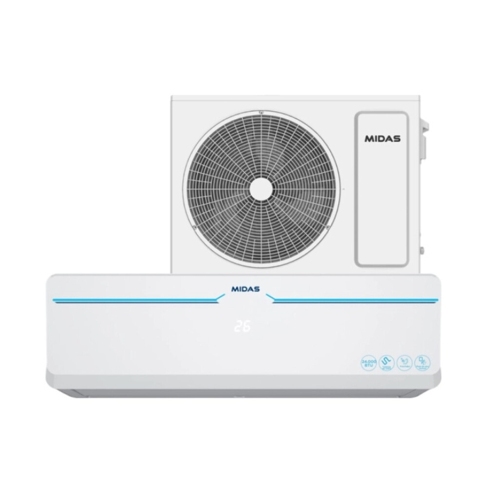 SPLIT MIDAS 24.000 BTU MD-AIR24 AA R410 Unica