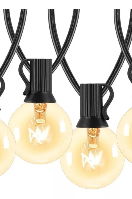 Guía de luces vintage Pack x 2 guías Cable negro