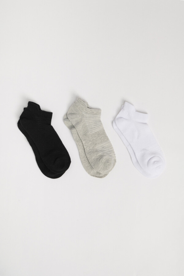 Pack x3 media fitness Blanco