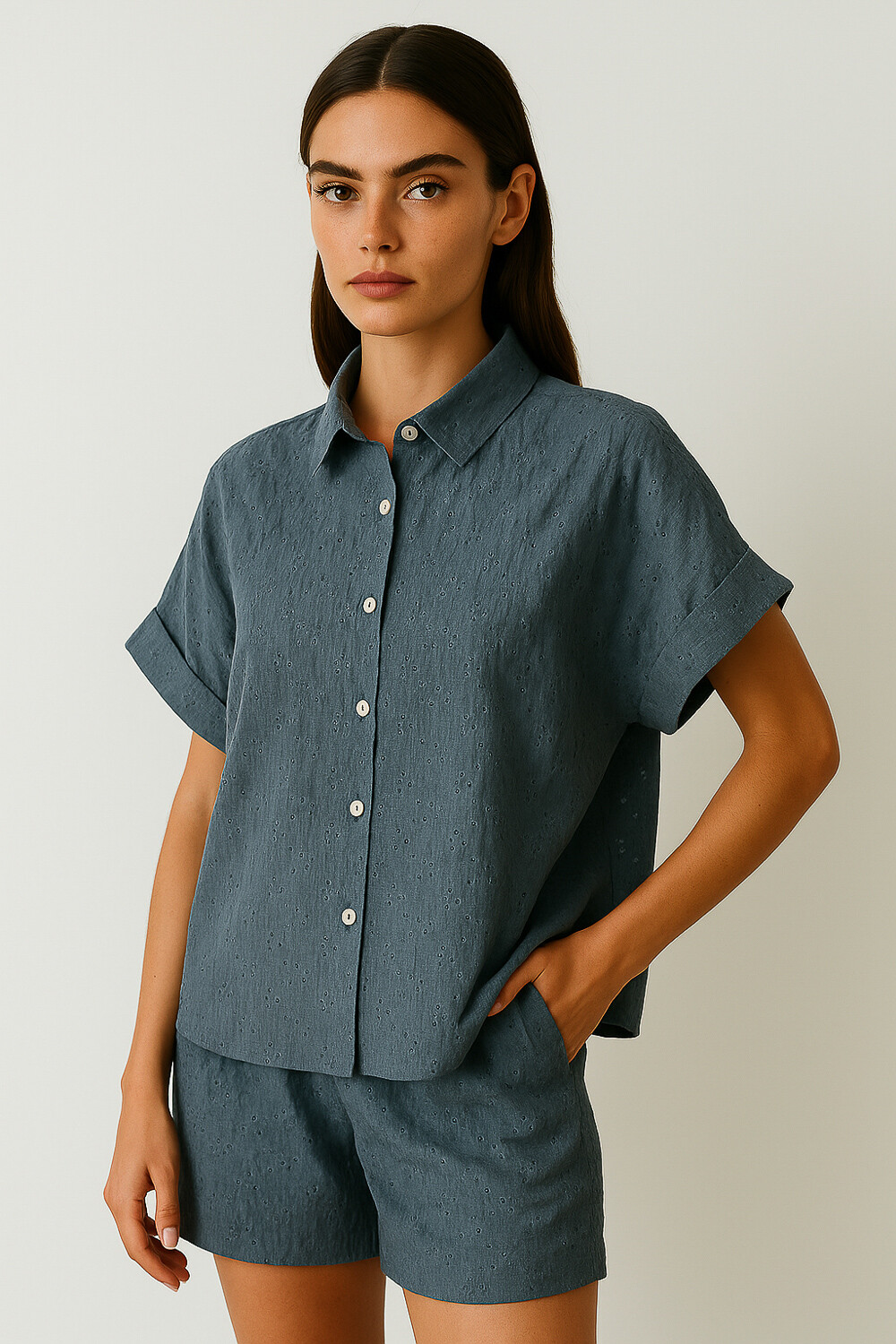 Camisa Solva Azul Piedra