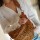 Leather Fanny Pack XL Leopard / Camel