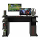Escritorio Gamer Mesa Para Pc Estantes Calidad Negro