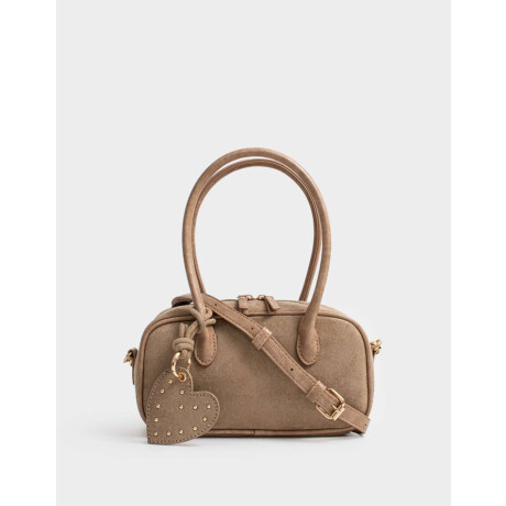 Cartera Bowling Patchwork Marron Beige